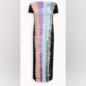 Torrid Tie dye multicolor maxi tee shirt dress, size 2X